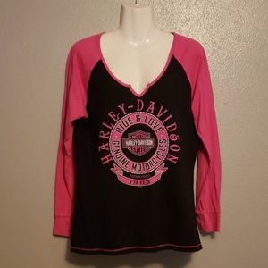 Womens Harley Davidson long sleeve Tshirt